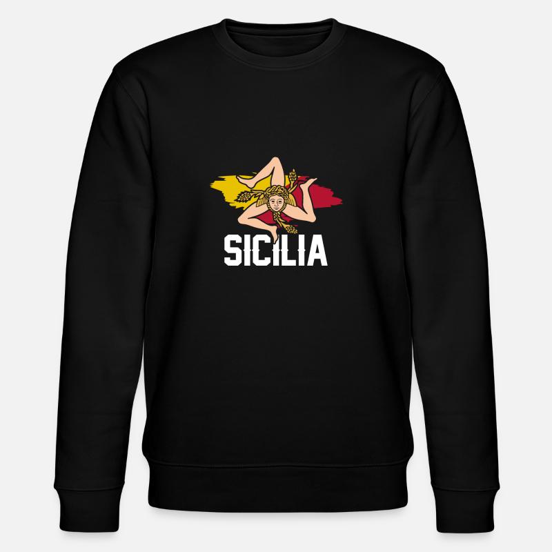 Sicile drapeau Sicile Palerme Italie - Sweat bio CHANGER Stanley/Stella Unisexe - noir