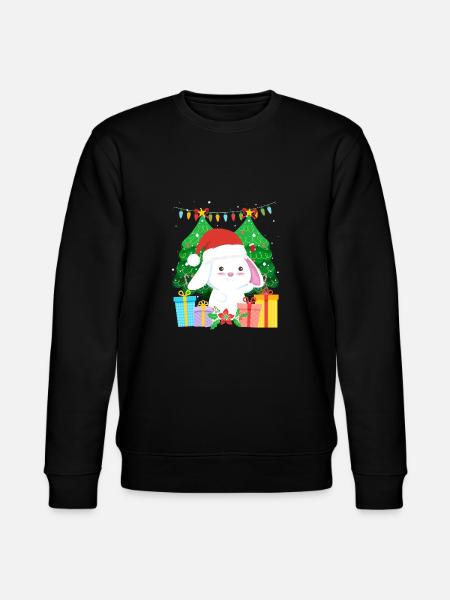 Cute Haase Christmas Tree - Stanley/Stella CHANGER Unisex Organic Sweatshirt - black