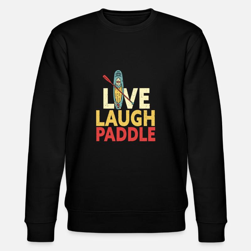 SUP Paddle Board Paddleboarding - Stanley/Stella CHANGER Unisex Organic Sweatshirt - black