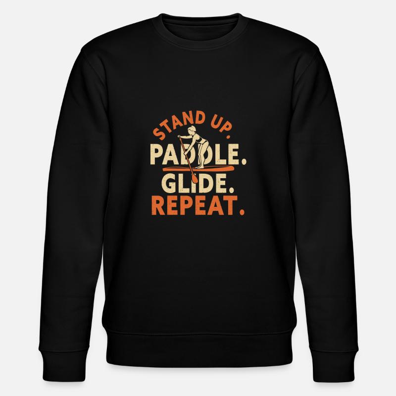 SUP Paddle Board Paddleboarding - Stanley/Stella Unisex Bio-Sweatshirt CHANGER  - Schwarz