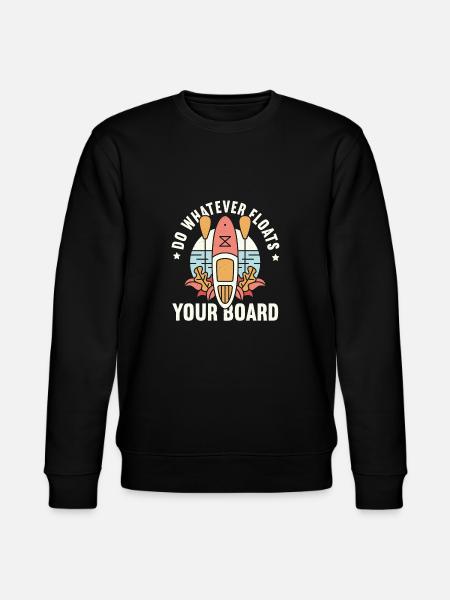 SUP Paddle Board Paddleboarding - Stanley/Stella CHANGER Unisex Organic Sweatshirt - black