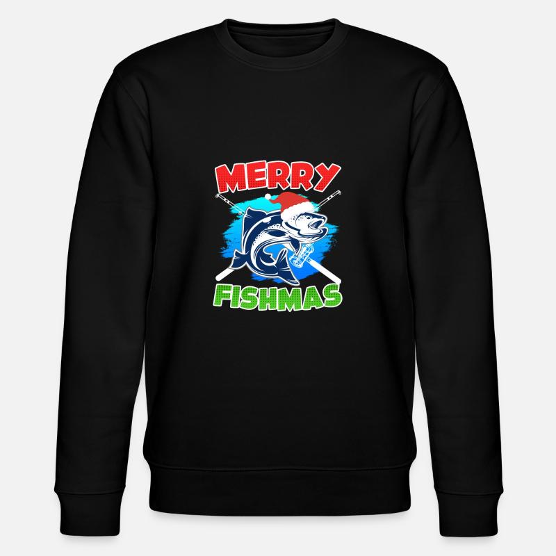 Joyeux poisson Pêche - Sweat bio CHANGER Stanley/Stella Unisexe - noir