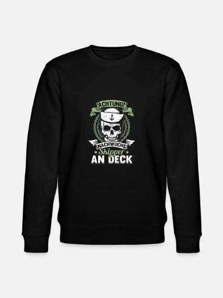 Nachwuchs Skipper segelschule Ostsee Helgoland - Stanley/Stella Unisex Bio-Sweatshirt CHANGER - Schwarz