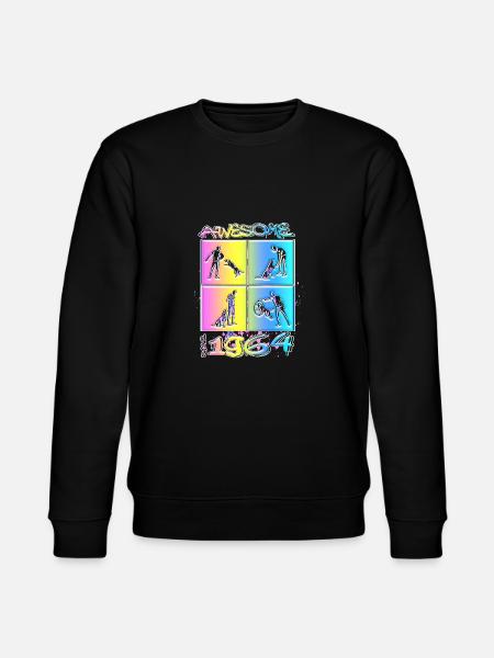 Awesome since 1964. Agility, Hundetraining - Stanley/Stella CHANGER Unisex Organic Sweatshirt - black
