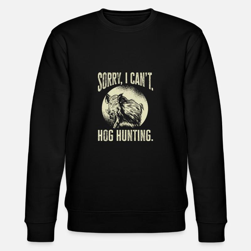 Chasse au sanglier chasseur sanglier - Sweat bio CHANGER Stanley/Stella Unisexe - noir
