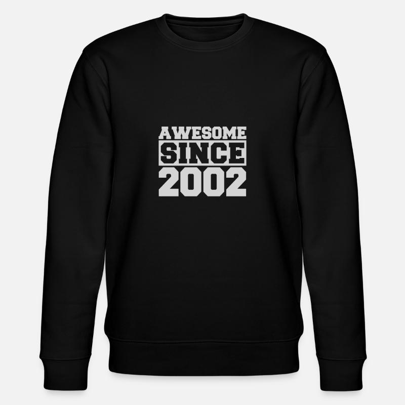 Awesome since 2002 - Stanley/Stella CHANGER Unisex Organic Sweatshirt - black
