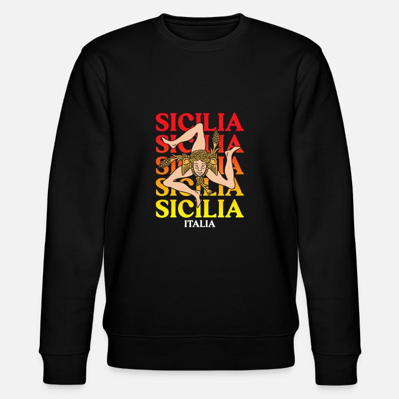 Sicile drapeau Sicile Palerme Italie - Sweat bio CHANGER Stanley/Stella Unisexe - noir