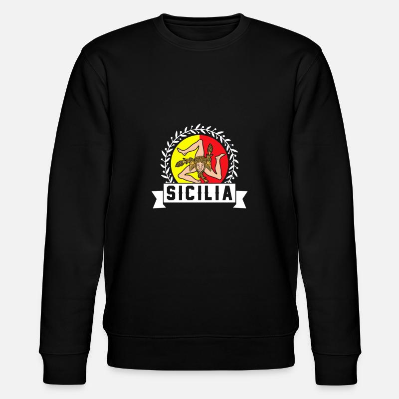 Sicile drapeau Sicile Palerme Italie - Sweat bio CHANGER Stanley/Stella Unisexe - noir