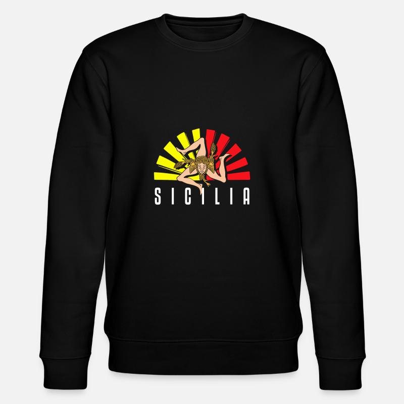 Sicile drapeau Sicile Palerme Italie - Sweat bio CHANGER Stanley/Stella Unisexe - noir