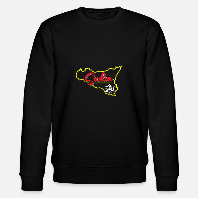 Sicile drapeau Sicile Palerme Italie - Sweat bio CHANGER Stanley/Stella Unisexe - noir