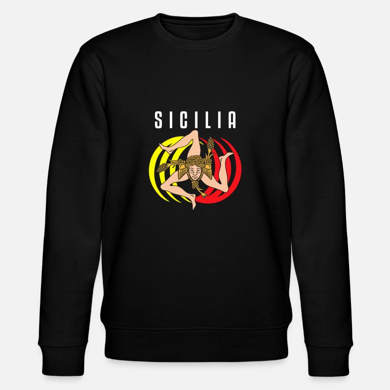 Sicile drapeau Sicile Palerme Italie - Sweat bio CHANGER Stanley/Stella Unisexe - noir