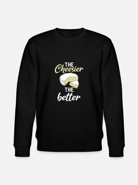 Snack Cheese Lover Cheese Gift - Stanley/Stella CHANGER Unisex Organic Sweatshirt - black