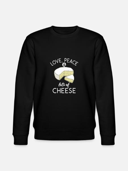 Snack Cheese Lover Cheese Gift - Stanley/Stella CHANGER Unisex Organic Sweatshirt - black