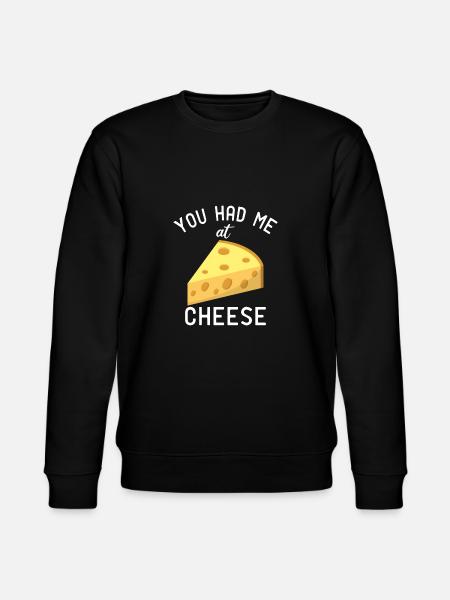 Snack Cheese Lover Cheese Gift - Stanley/Stella CHANGER Unisex Organic Sweatshirt - black