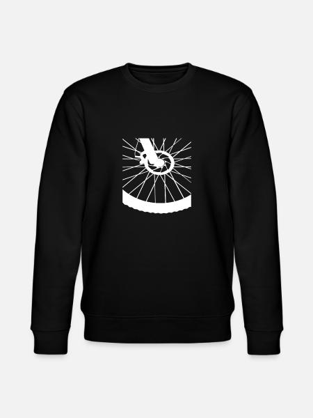 Bicycle Tire Gift Wheel - Stanley/Stella CHANGER Unisex Organic Sweatshirt - black