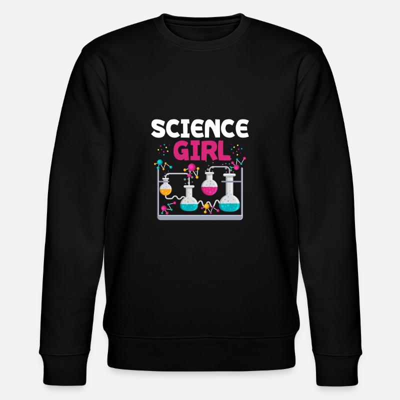 Sciences filles -chimie écolières femmes - Sweat bio CHANGER Stanley/Stella Unisexe - noir