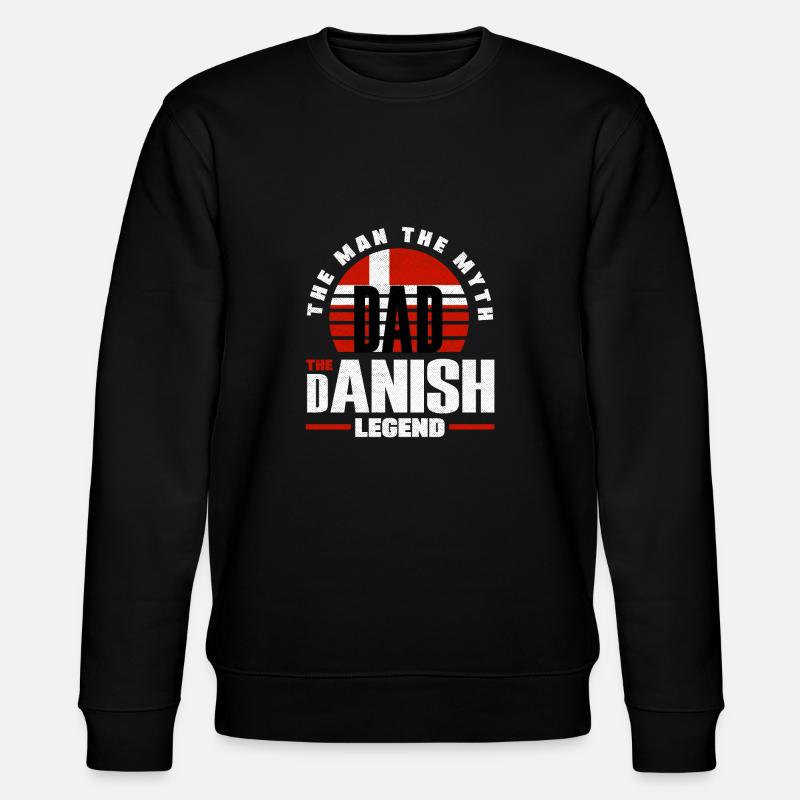 Danemark Drapeau Père - Sweat bio CHANGER Stanley/Stella Unisexe - noir