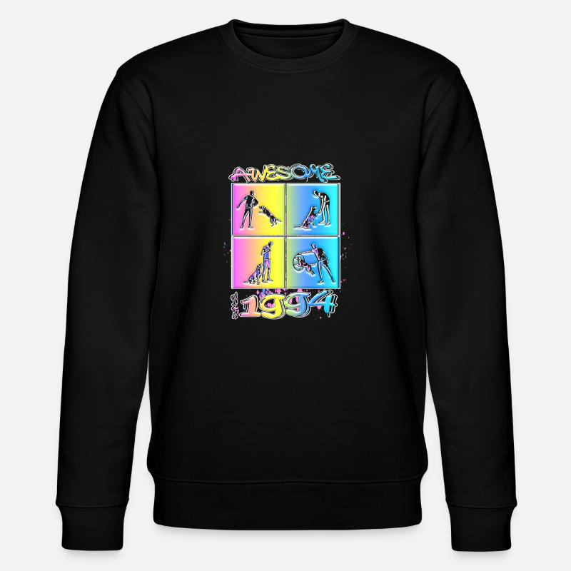 Awesome since 1994. Agility, Hundetraining - Stanley/Stella Unisex Bio-Sweatshirt CHANGER  - Schwarz