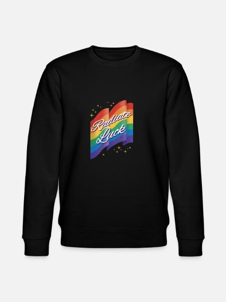 Radiate positivity Rainbow Dwarf Clouds - Stanley/Stella CHANGER Unisex Organic Sweatshirt - black