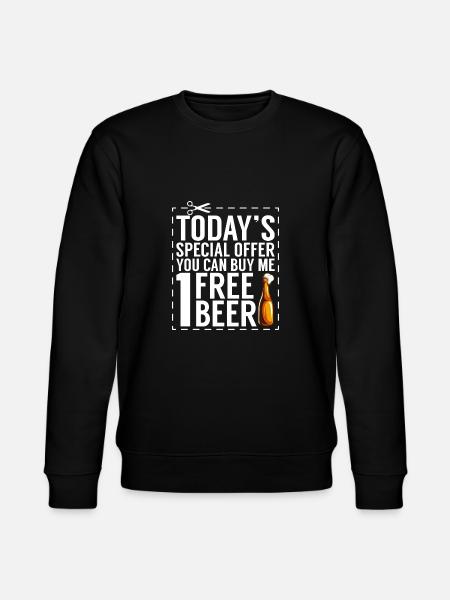 Beer Drinker Beer Gifts - Stanley/Stella CHANGER Unisex Organic Sweatshirt - black