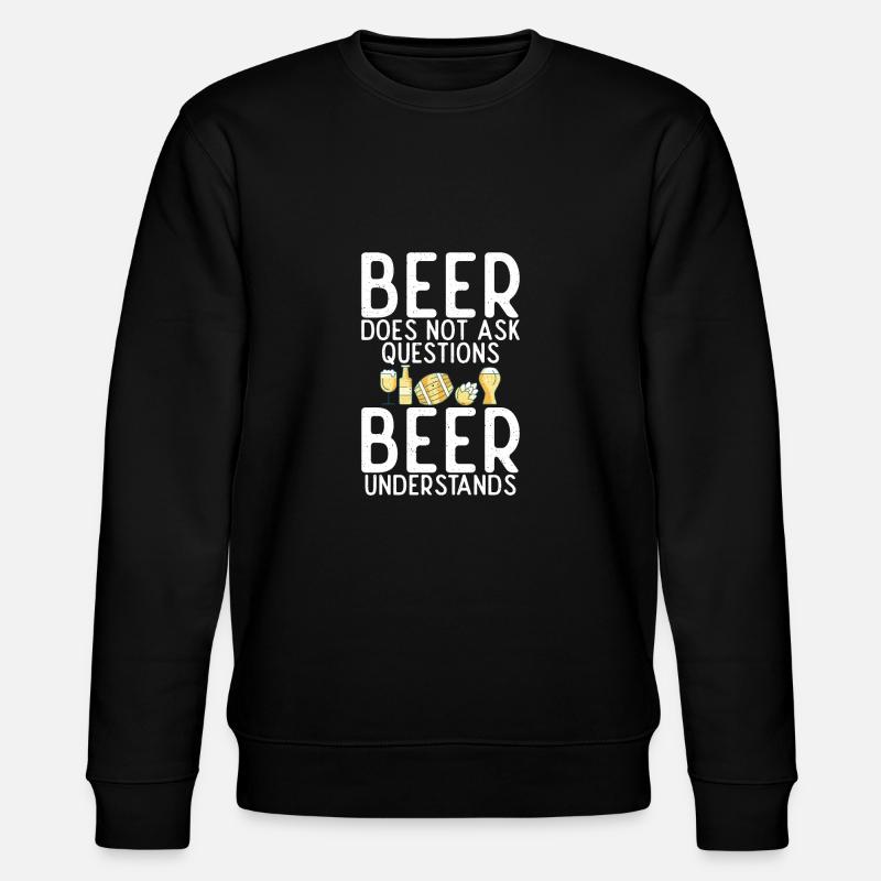 Bier-Trinker-Bier-Geschenke - Stanley/Stella Unisex Bio-Sweatshirt CHANGER - Schwarz
