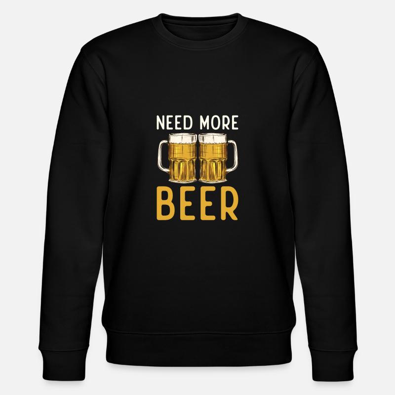 Beer Drinker Beer Gifts - Stanley/Stella CHANGER Unisex Organic Sweatshirt - black