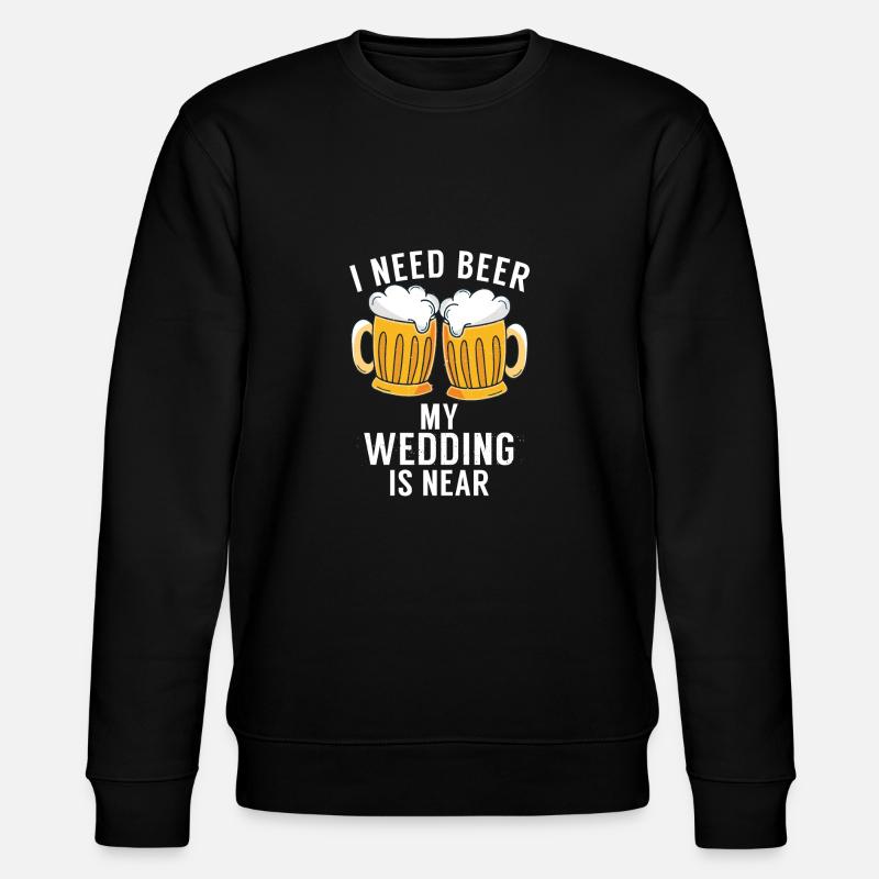 Biertrinker Bier Geschenke - Stanley/Stella Unisex Bio-Sweatshirt CHANGER  - Schwarz