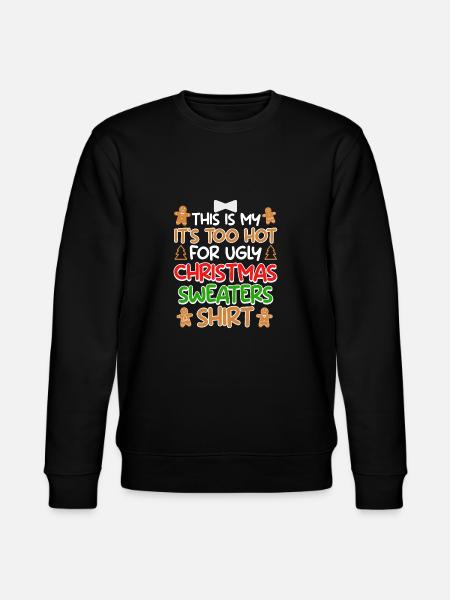 Merry Christmas Saying - Stanley/Stella CHANGER Unisex Organic Sweatshirt - black