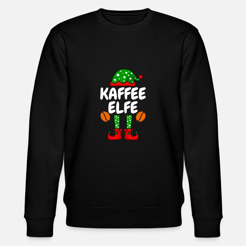 Kaffee Elfe Kaffeetrinker - Stanley/Stella Unisex Bio-Sweatshirt CHANGER - Schwarz