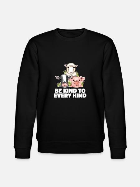 Veggie Lover Vegan Gift - Stanley/Stella CHANGER Unisex Organic Sweatshirt - black