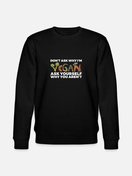 Veggie Lover Vegan Gift - Stanley/Stella CHANGER Unisex Organic Sweatshirt - black
