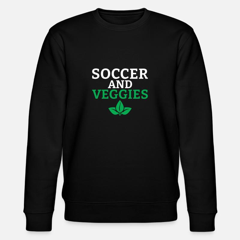 Veggie Lover Vegan Gift - Stanley/Stella CHANGER Unisex Organic Sweatshirt - black