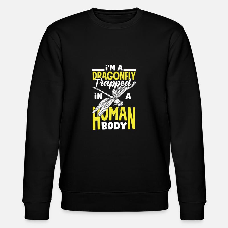 Dragonfly Damselfly Dragonflies Entomology - Stanley/Stella CHANGER Unisex Organic Sweatshirt - black