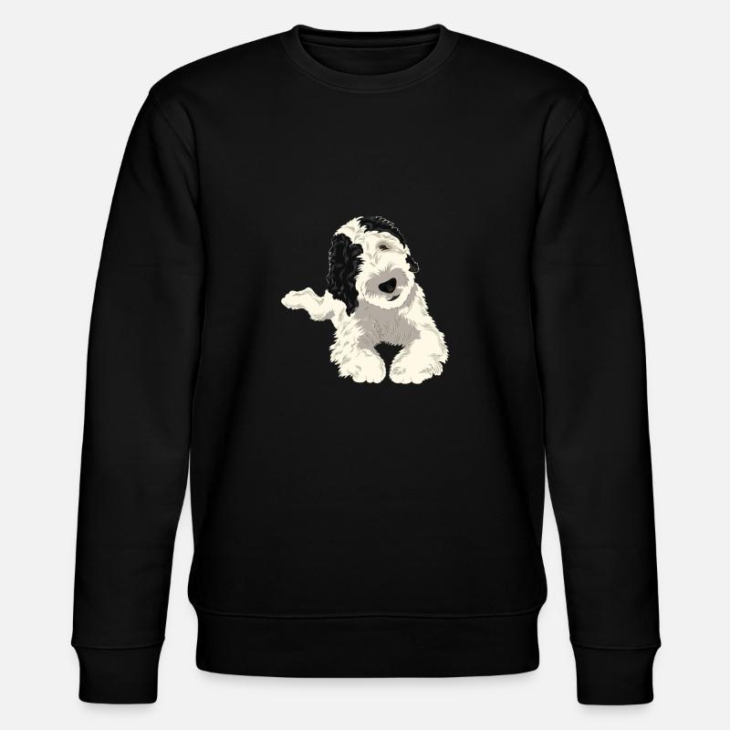 Sheepadoodle Hund Geschenk - Stanley/Stella Unisex Bio-Sweatshirt CHANGER  - Schwarz