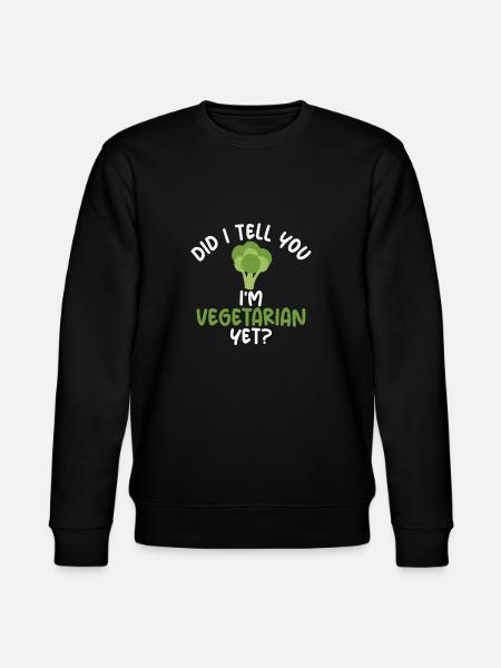 Vegetable Lover Vegetarian Gifts - Stanley/Stella CHANGER Unisex Organic Sweatshirt - black
