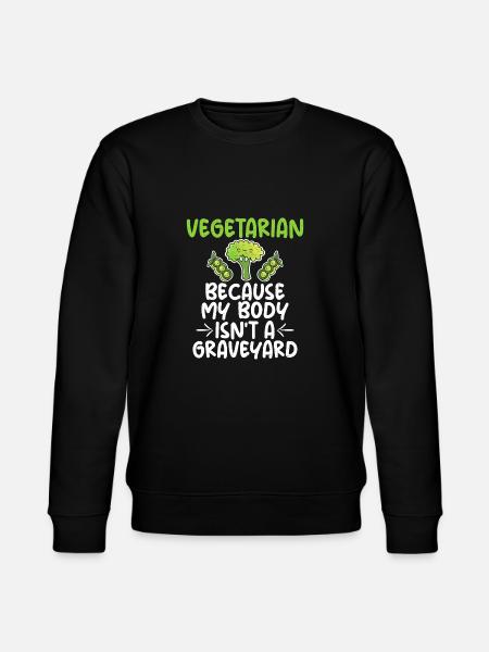 Vegetable Lover Vegetarian Gifts - Stanley/Stella CHANGER Unisex Organic Sweatshirt - black