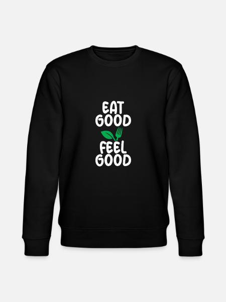 Vegetable Lover Vegetarian Gifts - Stanley/Stella CHANGER Unisex Organic Sweatshirt - black
