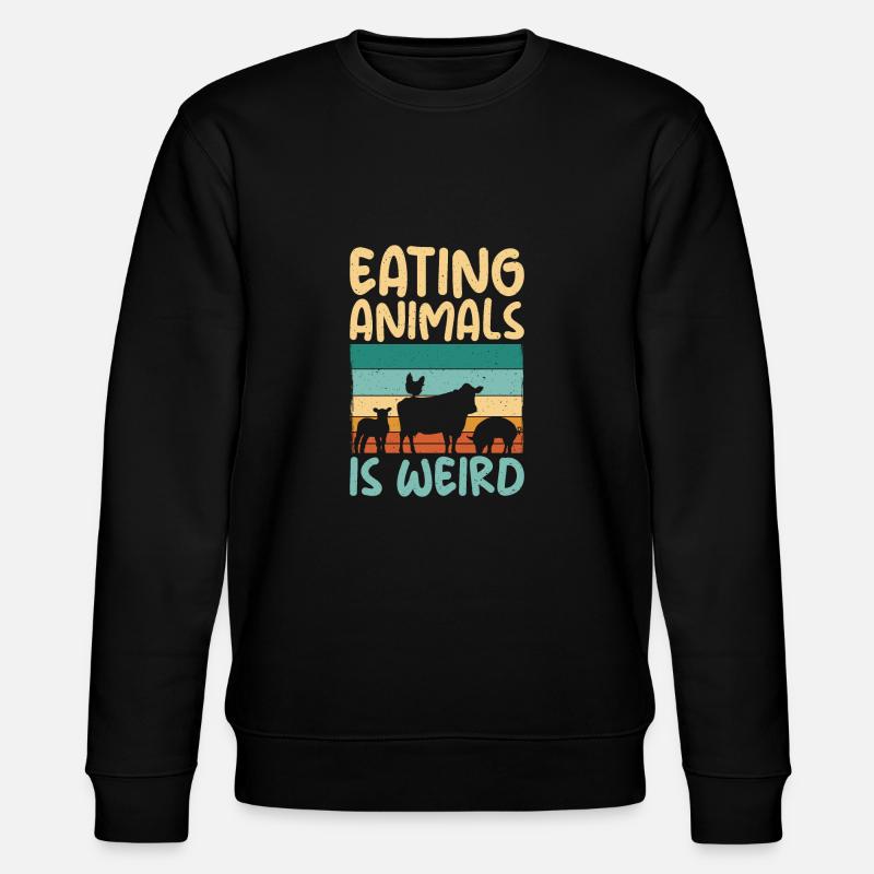 Vegetable Lover Vegetarian Gifts - Stanley/Stella CHANGER Unisex Organic Sweatshirt - black