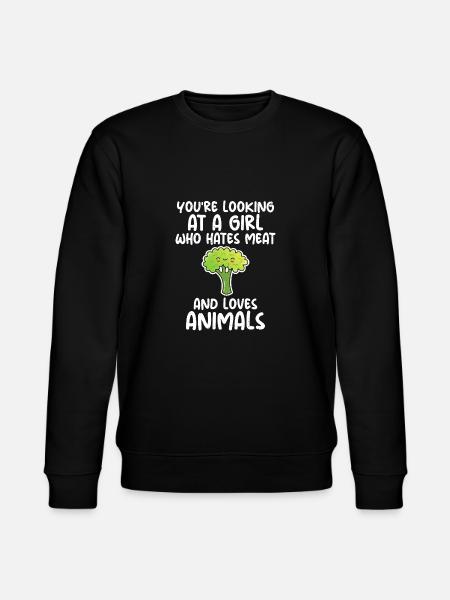 Vegetable Lover Vegetarian Gifts - Stanley/Stella CHANGER Unisex Organic Sweatshirt - black