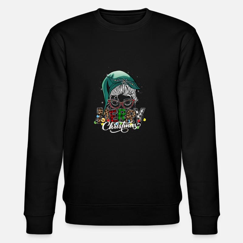 Joyeux Noël Noël Tenue d’Elfe - Sweat bio CHANGER Stanley/Stella Unisexe - noir