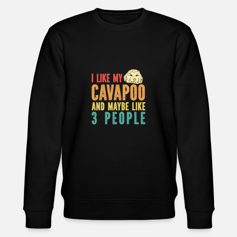 Cavapoo Cavoodle Capoodle Chien - Sweat bio CHANGER Stanley/Stella Unisexe - noir