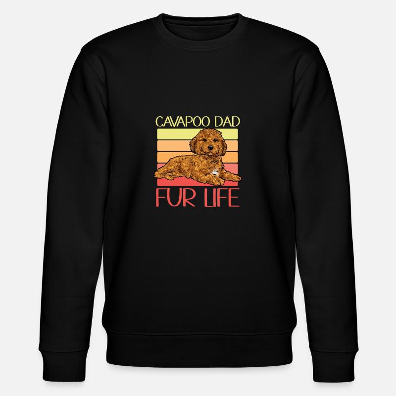 Cavapoo Cavoodle Capoodle Hund - Stanley/Stella Unisex Bio-Sweatshirt CHANGER  - Schwarz