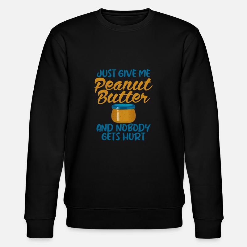 Erdnussbutter Liebhaber Geschenk - Stanley/Stella Unisex Bio-Sweatshirt CHANGER  - Schwarz
