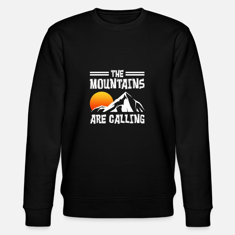 The mountains are calling - Stanley/Stella CHANGER Unisex Organic Sweatshirt - black