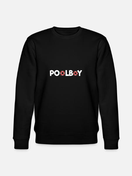 Pool Boy Swimming Pool - Lifeguard - Stanley/Stella CHANGER Unisex Organic Sweatshirt - black