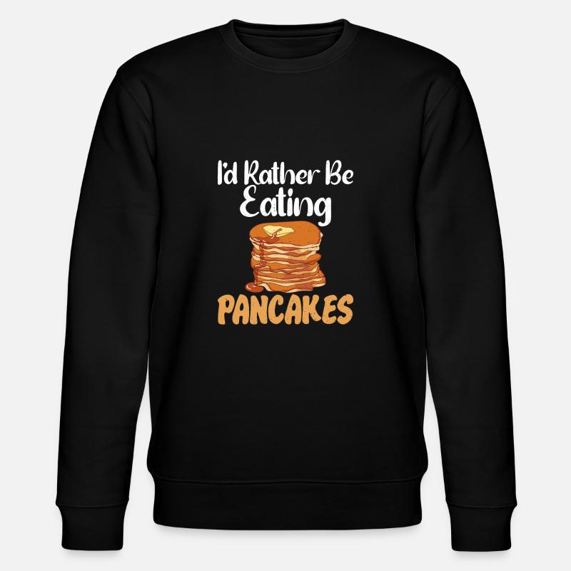 Pancake Lover Gift - Stanley/Stella CHANGER Unisex Organic Sweatshirt - black