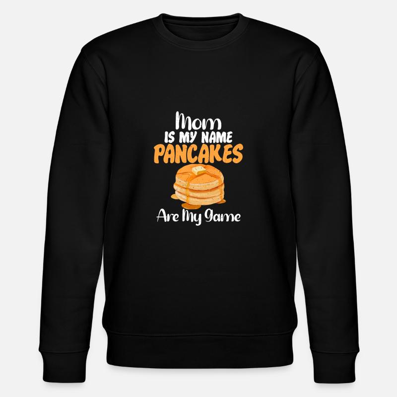 Pancake Lover Gift - Stanley/Stella CHANGER Unisex Organic Sweatshirt - black