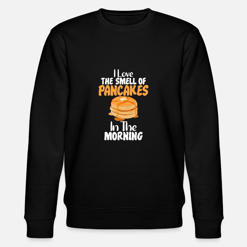 Pancake Lover Gift - Stanley/Stella CHANGER Unisex Organic Sweatshirt - black