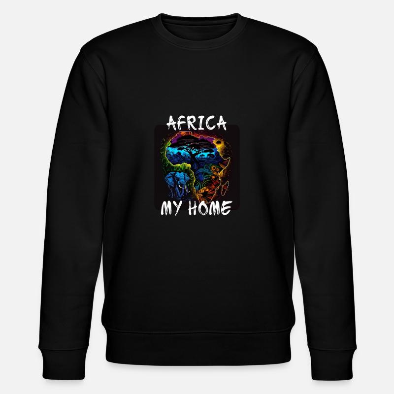 L’Afrique, ma maison 4 - Sweat bio CHANGER Stanley/Stella Unisexe - noir