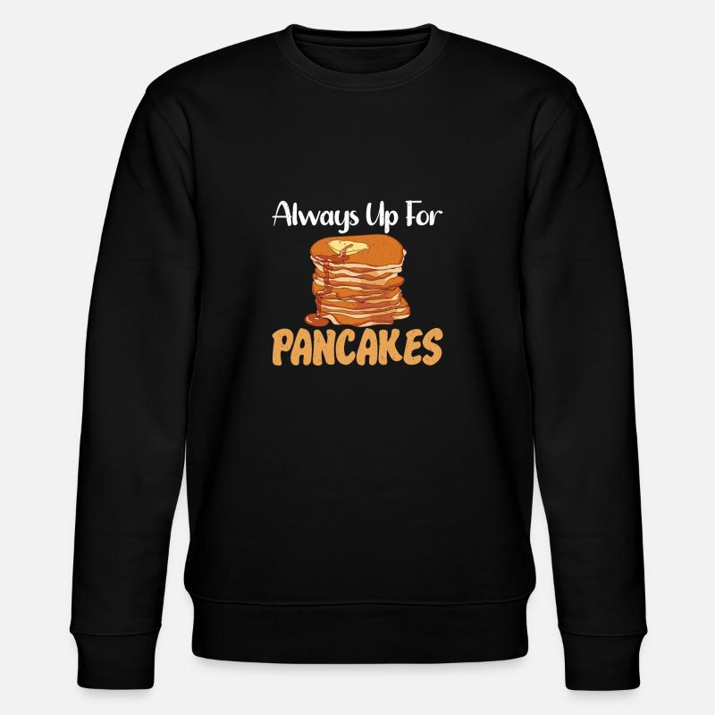 Pancake Lover Gift - Stanley/Stella CHANGER Unisex Organic Sweatshirt - black